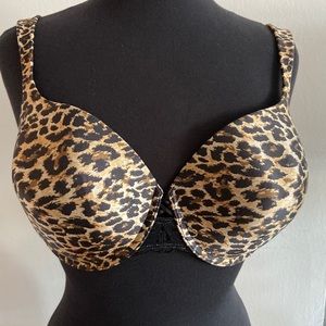 LEOPARD MAIDENFORM SELF EXPRESSIONS PUSH UP BRA